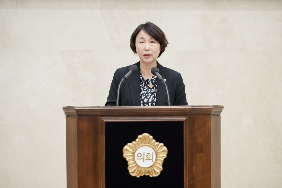 용인시의회 유진선 의원, 5분 자유발언